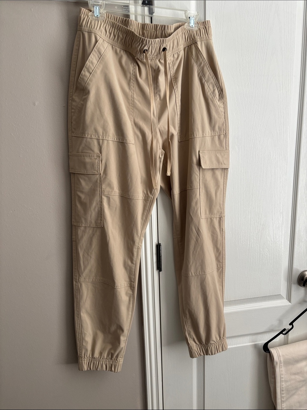 Kyodan Khaki Cargo Jogger Pants with Drawstring